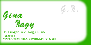 gina nagy business card